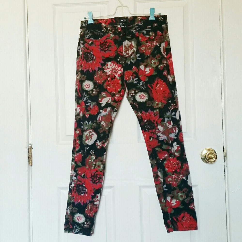 Urban Outfitters Floral BDG midrise twig jeans